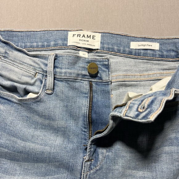 Frame Le High Flare Easton Jeans High‎ Rise Denim Size 27 - Picture 7 of 15